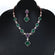 Diamond necklace crafted elegantly in 14 kt rose gold with lab grown colorful diamonds Gurukrupa-Gems