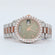 Displaying trending watch through half iced out rose gold color lab grown unisex diamond hiphop watch Gurukrupa-Gems