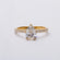 Elegant 14kt white gold ring with VVS clarity labgrown diamonds for women perfect for engagement or parties