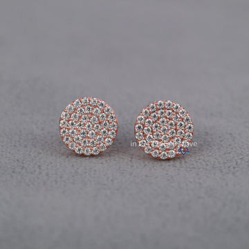 Elevate your everyday look with this simple yet elegant 14 kt rose gold lab grown diamonds-Gurukrupa-Gems