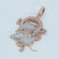 Elevate your style with a one-of-a-kind customized pendant stunning blend of white and rose gold with lab-grown diamonds Gurukrupa-Gems