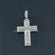 Elevate your style with unique cross unisex diamond pendant in 14 kt white gold lab grown diamonds-Gurukrupa-Gems