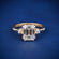 Emerald cut solitaire diamond ring VVS clarity Gurukrupa-Gems