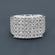 Evaluate our newly designed 14 kt white gold laboratory grown diamond hip hop ring exhibiting VVS clarity. Gurukrupa-Gems