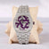 Explore our latest branded lab grown diamond watch for men stylishly designed purple zigzag in it Gurukrupa-Gems