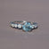 Fine Solitaire Jewelry crafted from 14 kt round cut blue treated diamond ring with vvs clarity Gurukrupa-Gems
