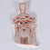 For a luxurious touch to your jewelry collection indulge in 14kt rose gold pendant adorned with lab created diamonds-Gurukrupa-Gems