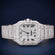 Full white Roman dials fully iced out stainless steel hip hop diamond watch Gurukrupa-Gems