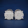 Full white vvs clarity diamond earrings for men Gurukrupa-Gems
