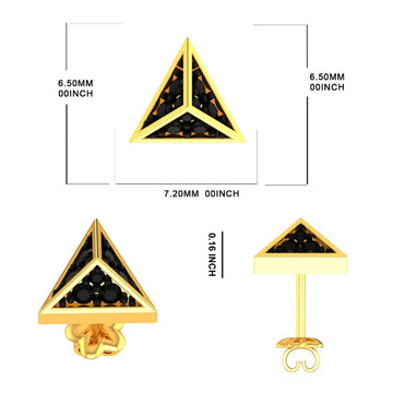 Full white vvs clarity diamond earrings for men (Copy) Gurukrupa-Gems