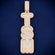 Fully Iced Out Customized Vertical Initial Letter Pendant Silver & Rose Gold Two Tone YSN Pendant Necklace Gurukrupa-Gems