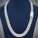White Gold Iced Cuban Link Chain for Men in Bold Hip Hop Style with Full Diamond Shine Gurukrupa-Gems
