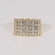 Hip Hop Custom Made Diamond Ring For mens crafted in 14 kt white gold with enhanced vvs clarity