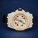 Hot selling black strap diamond watch for men Gurukrupa-Gems