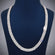 Iced out white gold Cuban link chain for men with full pave diamond setting Gurukrupa-Gems