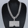 Introducing our stylish cuban chain pendant with vvs clarity diamond in 14 kt white gold for unisex Gurukrupa-Gems