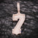 Lucky 7 number pendant with vvs clarity diamonds crafted for unisex VVS baguette and round cut diamonds Gurukrupa-Gems