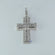 Luxurious spiritually inspired cross 14 kt white gold lab grown diamond pendant for vvs clarity