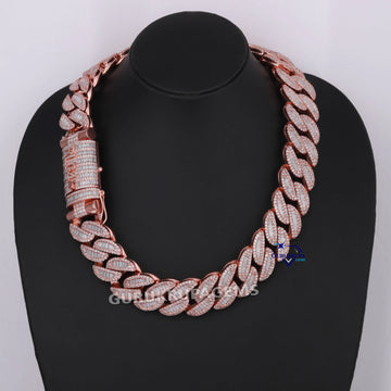 Luxury 20 inch 24 mm cuban chain made in vvs clarity for hip hop cultured rappers Gurukrupa-Gems