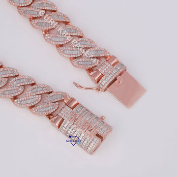 Luxury 20 inch 24 mm cuban chain made in vvs clarity for hip hop cultured rappers Gurukrupa-Gems