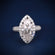 Marquise and Round Cut Wedding Diamond Ring with VVS Clarity Gurukrupa-Gems