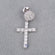 Mens one sided diamond earrings for luxury christian cross Gurukrupa-Gems