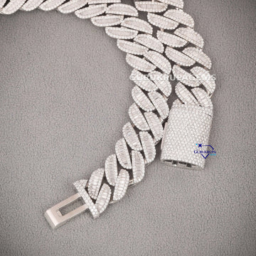 Miami cuban baguette diamond chain vvs clarity Gurukrupa-Gems