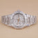 New launched fully baguette cut diamonds hip hop branded watch for unisex-Gurukrupa-Gems
