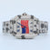 Patriot's Pride Watch with moissanite diamonds and crafted finely for unisex in stainless steel wore at any occasion Gurukrupa-Gems