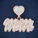 Personalized name letter two tone diamond vvs pendant Gurukrupa-Gems