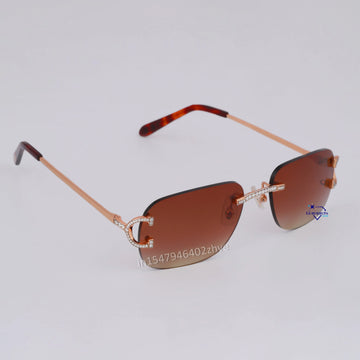 Red colored glasses with diamond studded new luxury accessory for men Gurukrupa-Gems