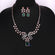 Rose Gold Diamond Necklace Set with Green Emerald Pendant Bridal Luxury Jewelry Gurukrupa-Gems
