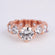 Rose gold 14kt lab grown diamond solitaire ring for men or women in vvs clarity round cut diamonds Gurukrupa-Gems