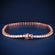 Rose gold VVS diamond 3 mm 7 inch tennis bracelet Gurukrupa-Gems
