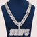 Round And Baguette Cut Diamond Pendant With Miami Chain In 14KT Gold Gurukrupa-Gems