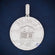 Round Cut VVS Clarity Stacked Designer Diamond Pendant - Gurukrupa-Gems