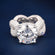Round cut hip hop solitaire inspired diamond ring Gurukrupa-Gems