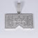 Shine Like a Star with 14 kt white gold lab grown diamond pendant for men with vvs clarity Gurukrupa-Gems
