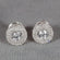 Simple yet Elegant 14 kt white gold lab grown solitaire studded diamond earring for engagement Gurukrupa-Gems