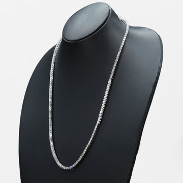 Skillfully designed to radiate opulence our mens hip-hop lab grown diamond tennis chain epitomizes luxury Gurukrupa-Gems