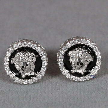 Small yet stylish design 14 kt lab grown diamond earring for girls and women with vvs clarity diamonds Gurukrupa-Gems