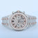 Stainless steel watch featuring three inner chronograph dials each with labgrown diamonds of VVS clarity Gurukrupa-Gems