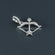 Stand out with this distinctive unisex diamond pendant in 14 kt white gold adorned with lab grown diamond-Gurukrupa-Gems