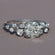 Stylishly crafted 14 kt white gold womens solitaire diamond ring with VVS clarity diamonds Gurukrupa-Gems