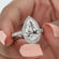 Surprise her with our 14kt white gold pear cut labgrown diamond engagement ring Gurukrupa-Gems
