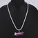 Tennis Chain With Unique Name Plate Diamond Pendant VVS Clarity Diamond Chain Pendant Gurukrupa-Gems