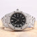 The half iced-out black dial stainless steel watch with moissanite diamond that grabs everyone's attention