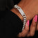 Trendy unisex cuban link diamond bracelet crafted in 14 kt white gold with vvs clarity diamond-Gurukrupa-Gems