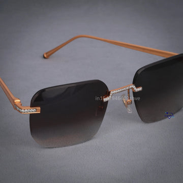 Two Tone Diamond Sunglasses Gurukrupa-Gems