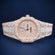 Two Tone Hip Hop Diamond Watch Fully Iced Out Lab Created Round And Baguette Cut Diamond Watch Gurukrupa-Gems